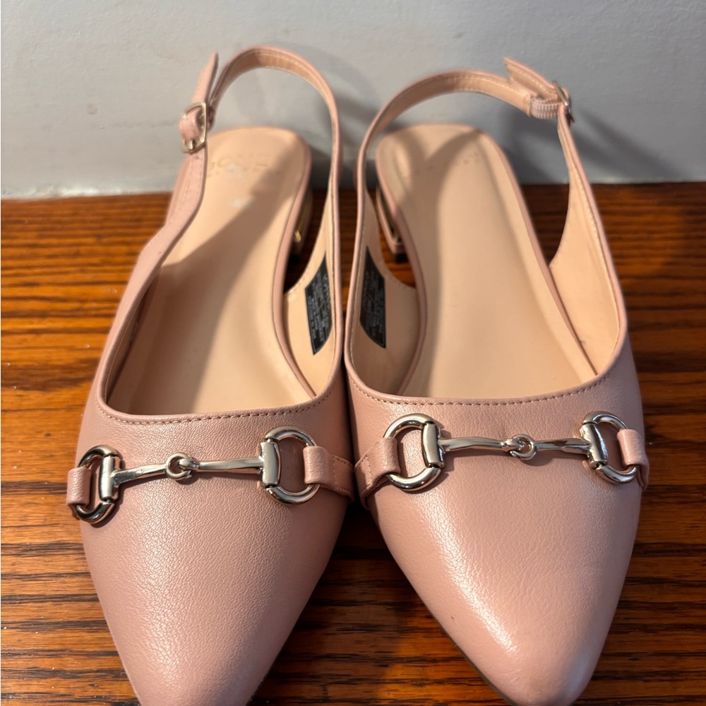 Elegant Pink Slingback Flats